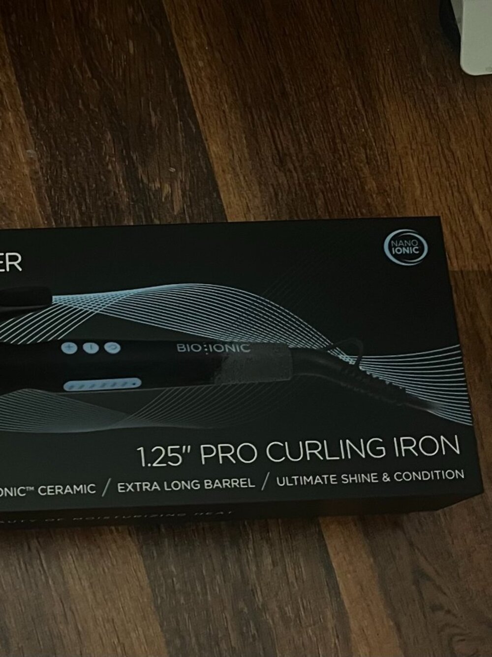 Bio Ionic Long Barrel Styler 1.25" Pro Curling Iron NEW